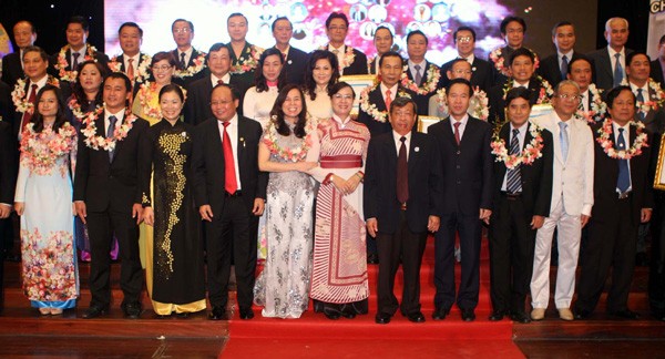 Outstanding entrepreneurs at the ceremony (Photo: SGGP)